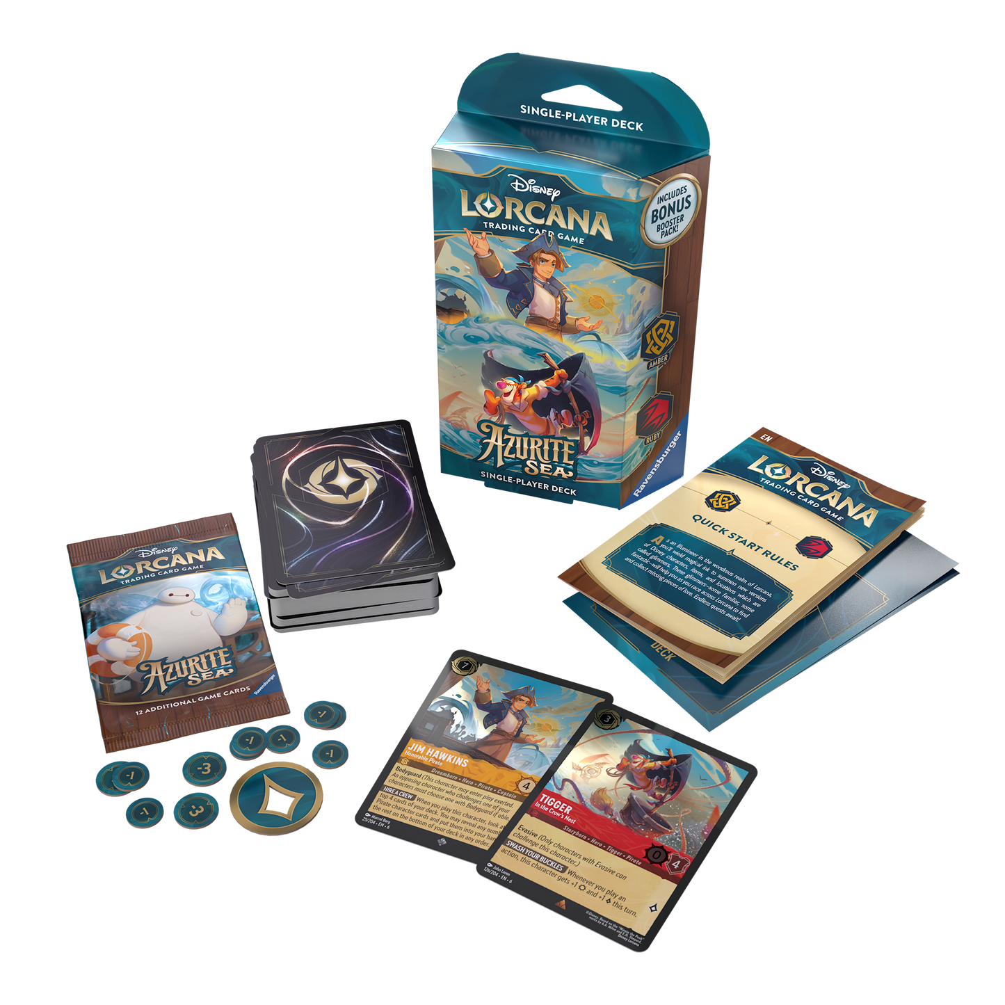 Disney Lorcana: Azurite Sea Starter Deck - Amber & Ruby
