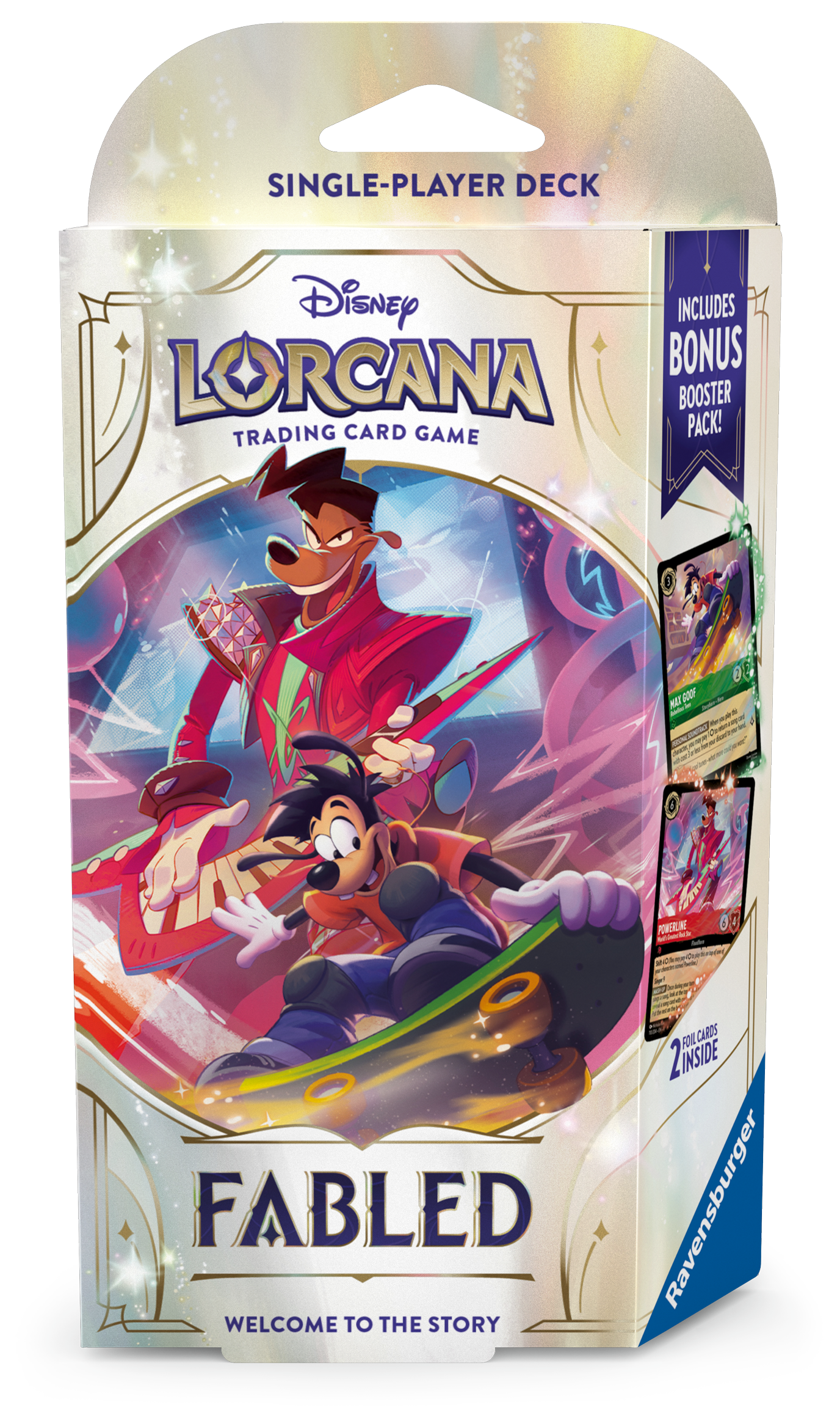 Disney Lorcana: Fabled Starter Deck - Emerald & Ruby (Powerline & Max) PRE ORDER