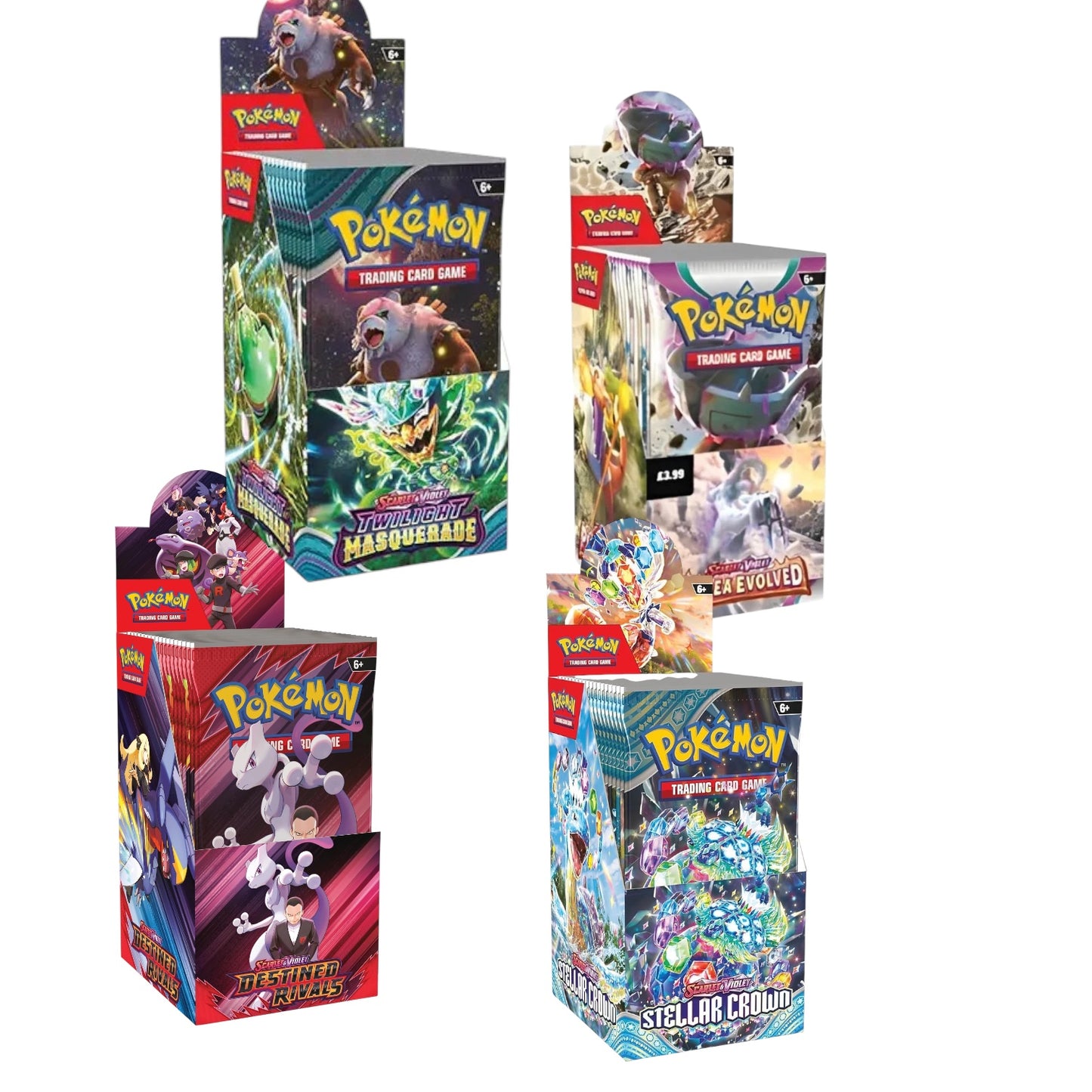 Pokemon Scarlet & Violet Destined Rival - Half Booster Box Bundle