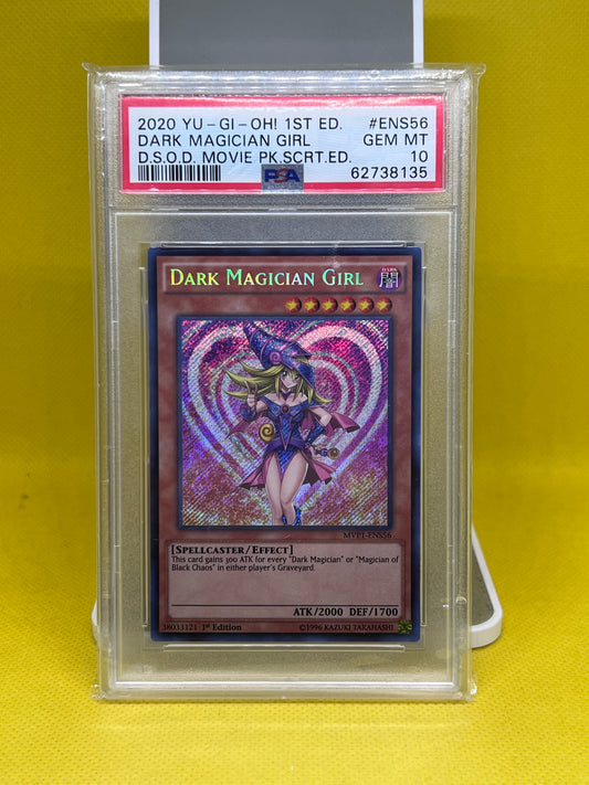 Dark Magician Girl MVP1-ENS56 1st Edition Secret Rare PSA 10