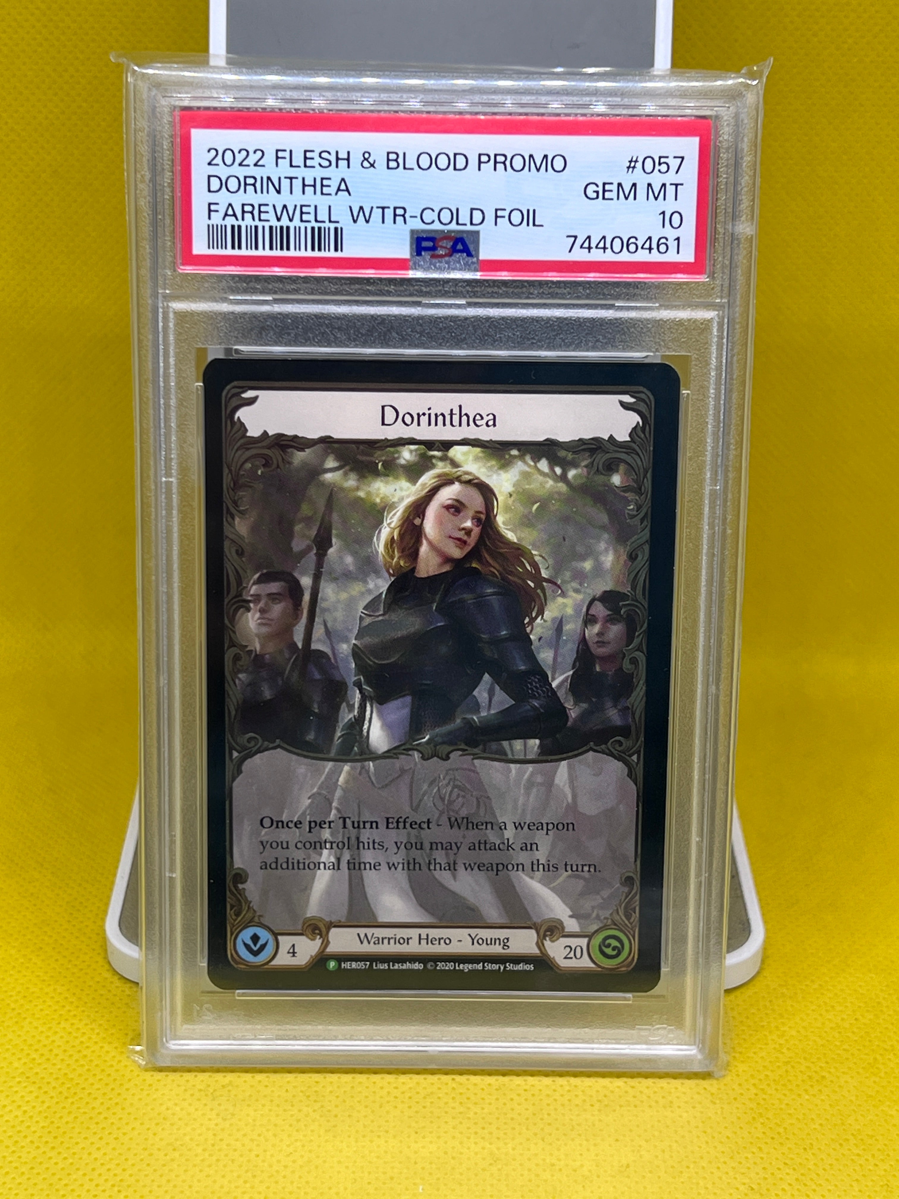 Dorinthea HER057 Cold Foil Promo PSA 10 – Trident Cards