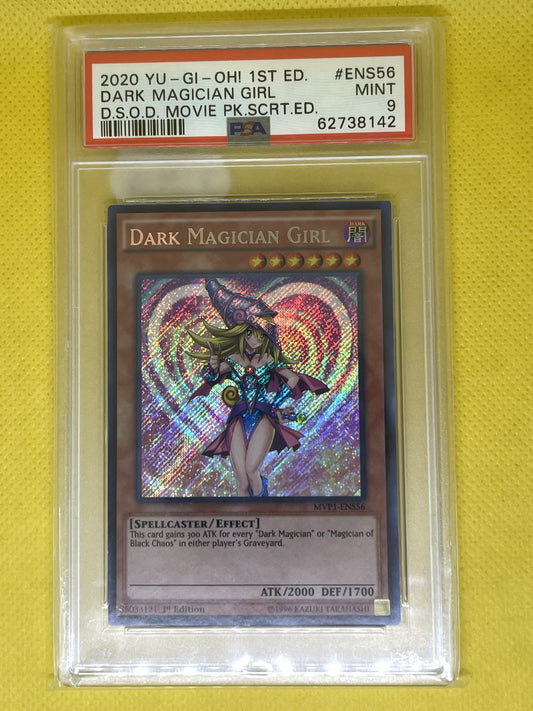 Dark Magician Girl MVP1-ENS56 Secret Rare 1st Edition PSA 9