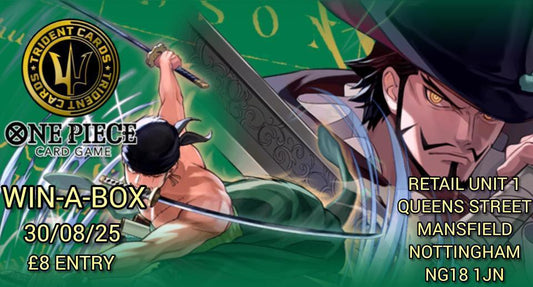 Trident Cards Mansfield One Piece Win-a-Box OP12 30th August
