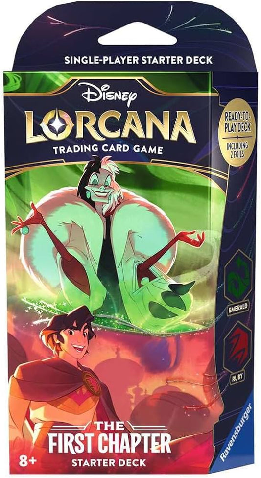 Lorcana The First Chapter Starter Deck Emerald and Ruby
