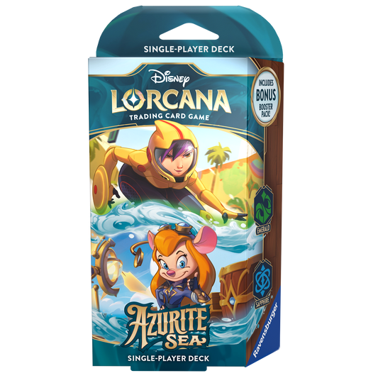 Disney Lorcana: Disney Lorcana: Azurite Sea Starter Deck - Emerald & Sapphire