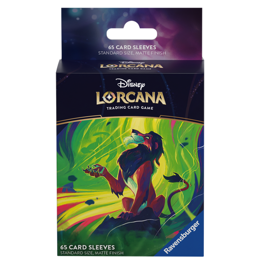 Disney Lorcana: Azurite Sea Card Sleeves - Scar