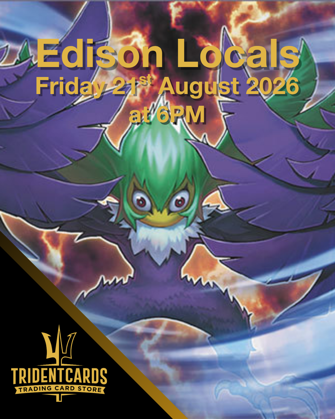 Mansfield - Yugioh Edison Locals - 6PM - 21/8/2026