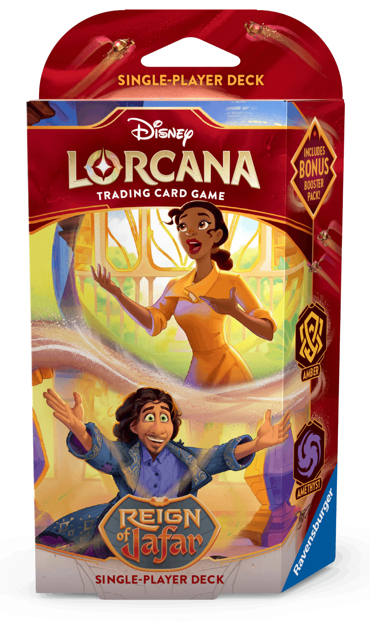 Disney Lorcana: Reign of Jafar Starter Deck - Amber & Amethyst (Tiana and Bruno) - Pre-order
