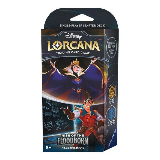 Lorcana Rise of Floodborn Starter Deck The Queen and Gaston
