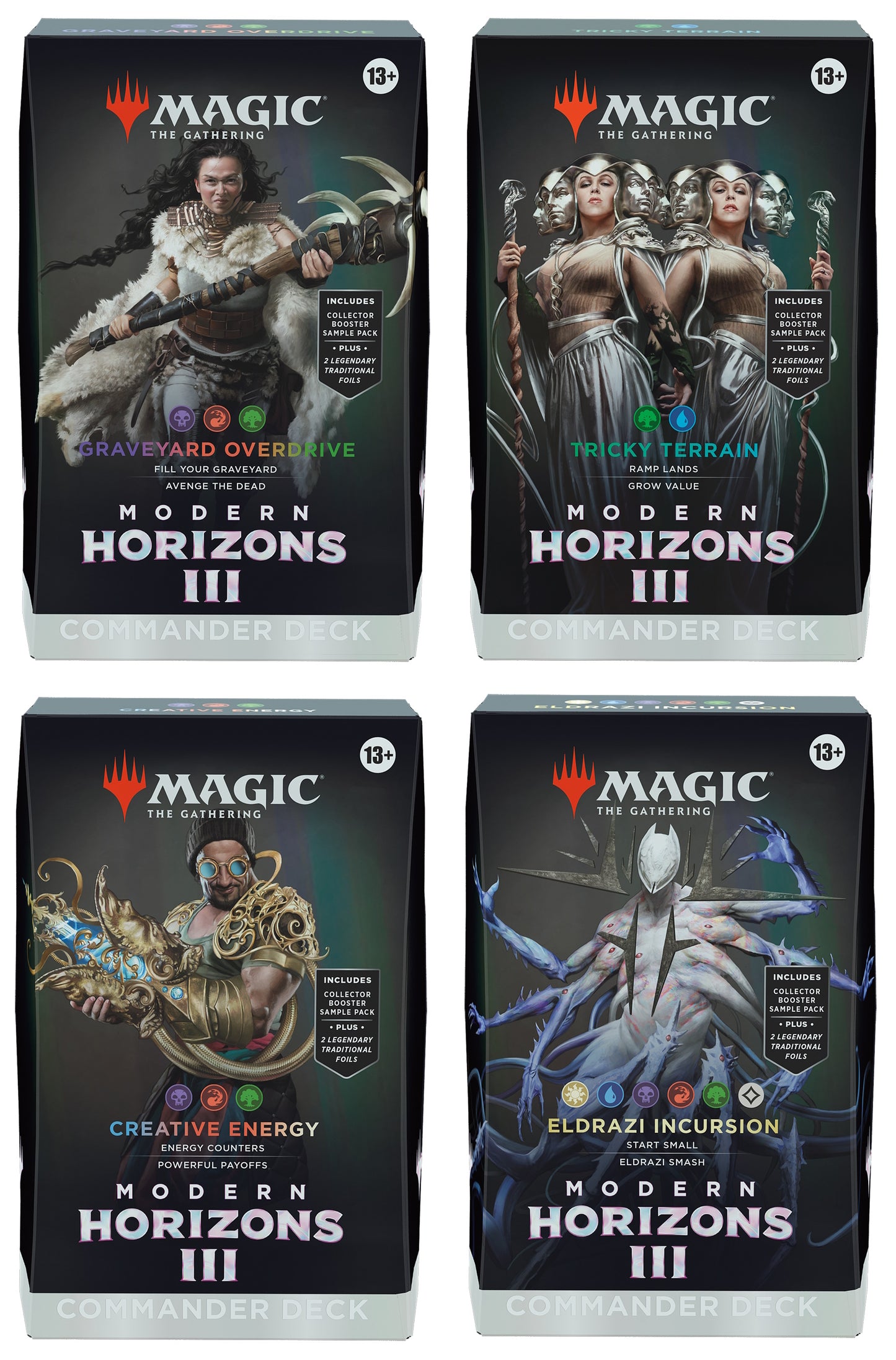 Magic The Gathering: Modern Horizons 3 Commander Deck - Set of 4