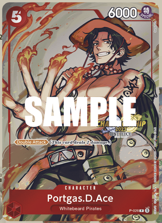 Portgas.D.Ace P-028 Championship 2023 Stamped One Piece CS Event Pack