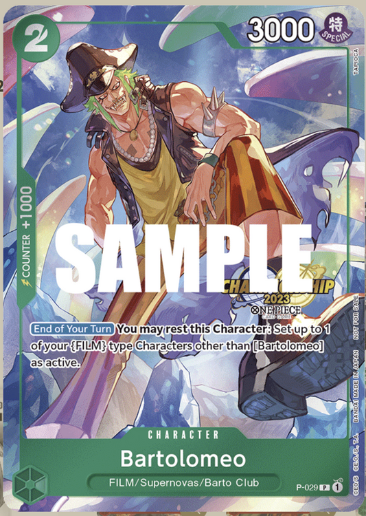 Bartolomeo P-029 Championship 2023 Stamped One Piece CS Event Pack