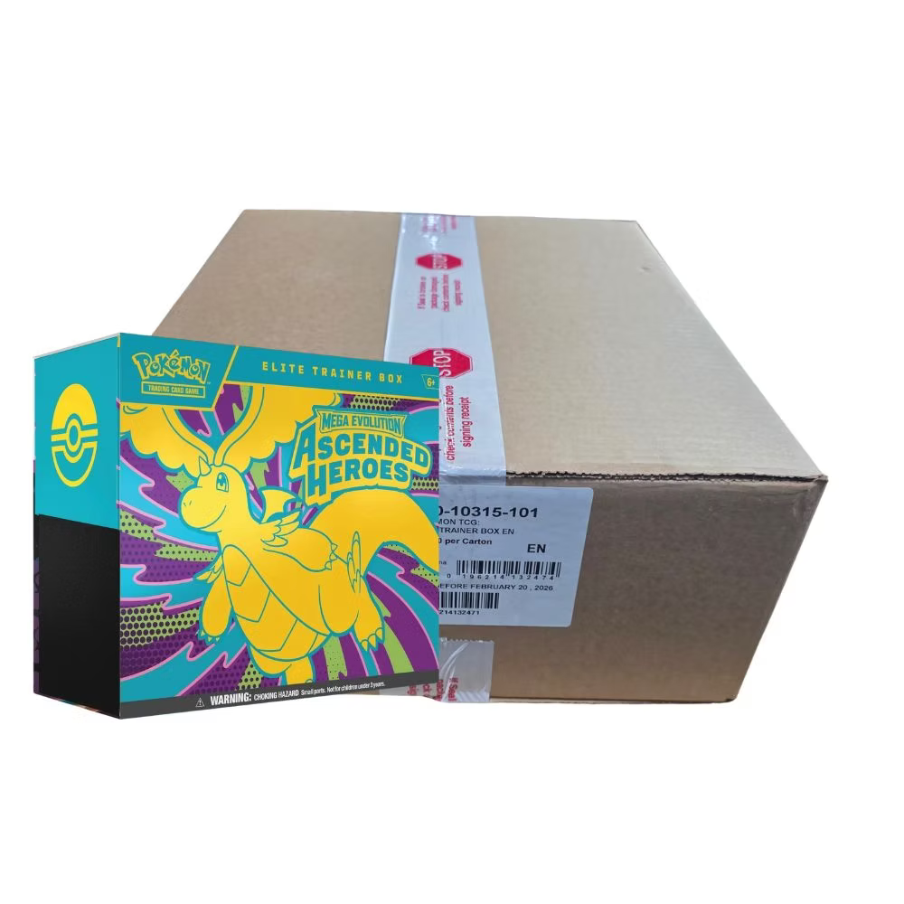 Pokémon TCG: Mega Evolution - Ascended Heroes Elite Trainer Box Sealed Case (10 ETBs)