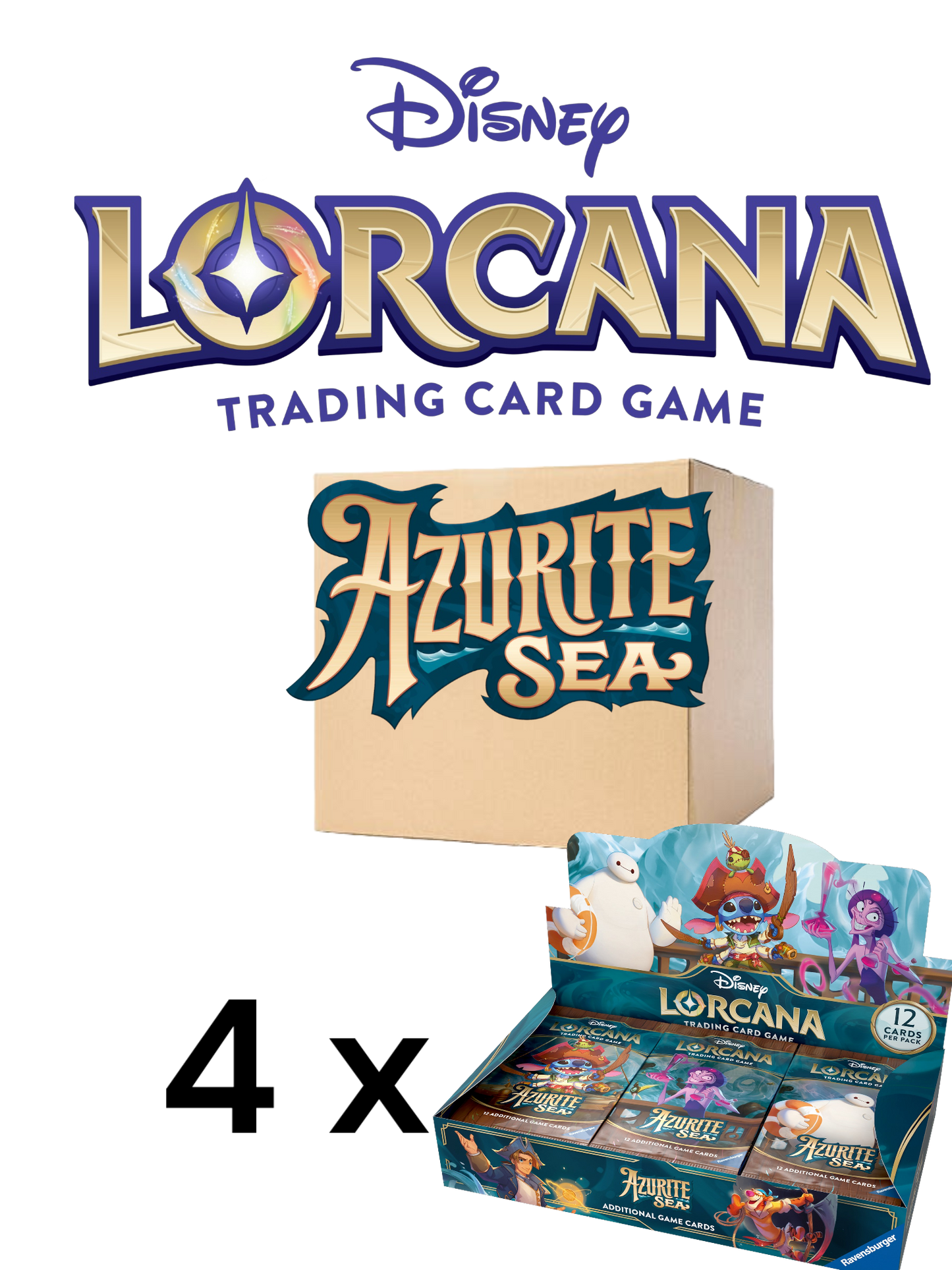 Disney Lorcana: Azurite Sea Booster Box Case