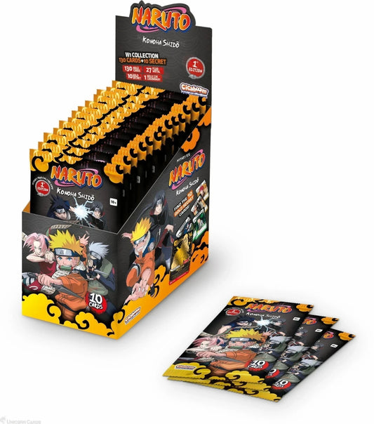 Naruto Mythos TCG Konoha Shido Set 01 Booster Box 24 Packs - 1st edition