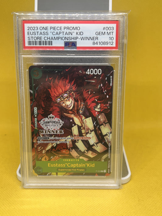 Eustass "Captain" Kid P-003 Store Championship Winner PSA 10