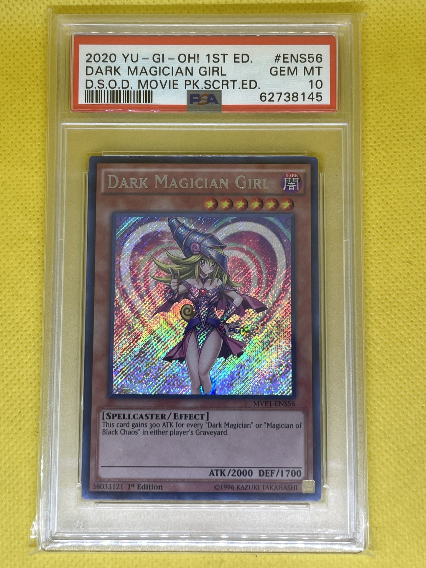 Dark Magician Girl MVP1-ENS56 Secret Rare 1st Edition#15 PSA 10