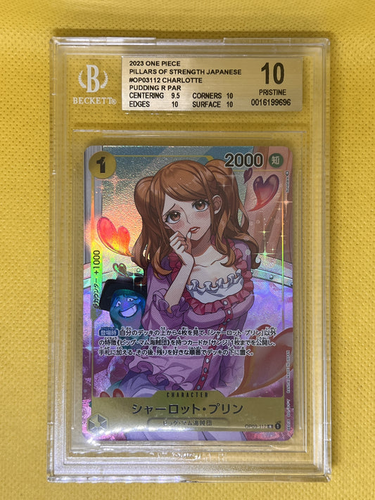 Charlotte Pudding OP03-112 Rare Alt Art Japanese Pillars of Strength BGS 10