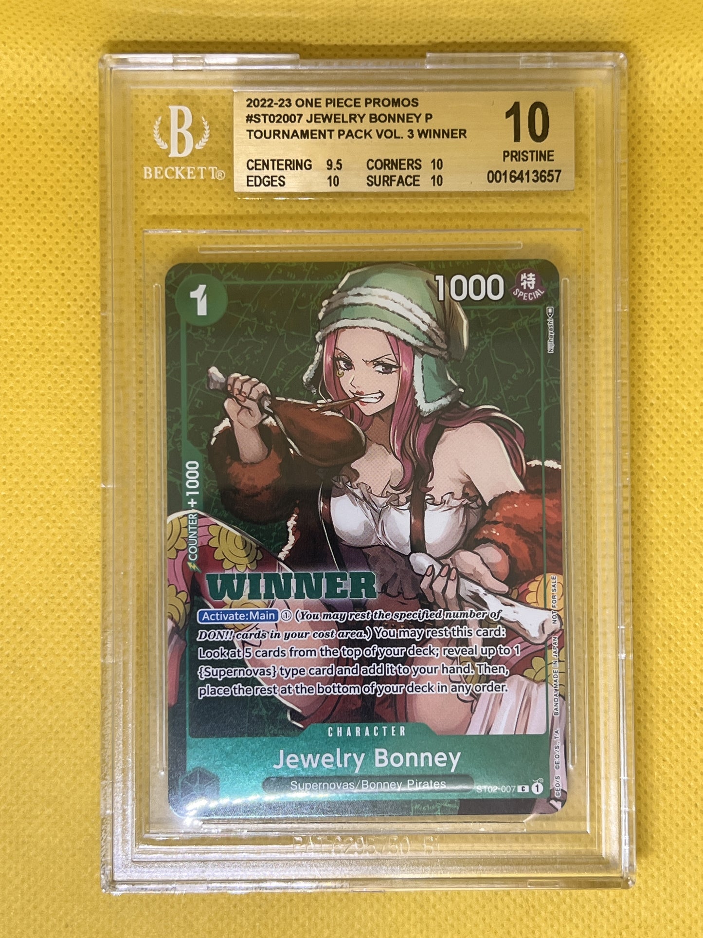 Jewelry Bonney ST02-007 Tourament Pack Vol.3 Winner BGS 10