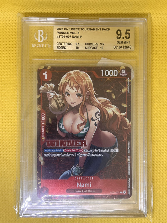 Nami ST01-007 Tourament Pack Vol.3 Winner BGS 9.5