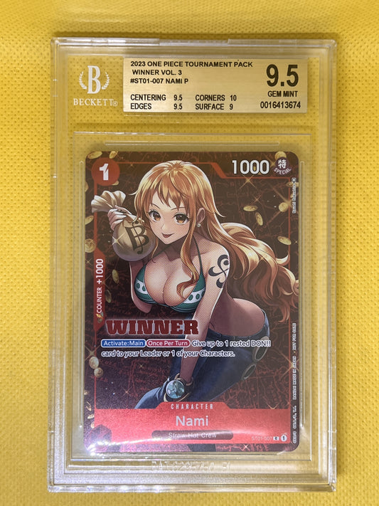 Nami ST01-007 Tourament Pack Vol.3 Winner BGS 9.5