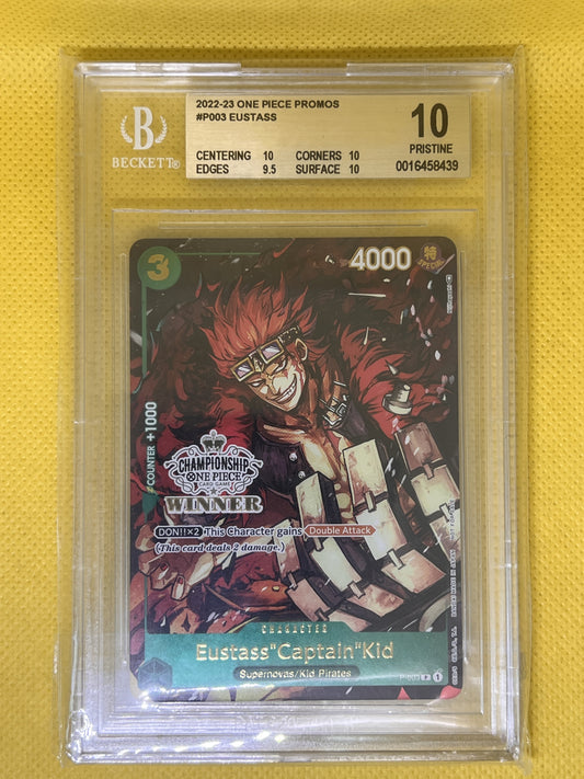 Eustass "Captain" Kid P-003 Store Championship Vol.2 Winner BGS 10