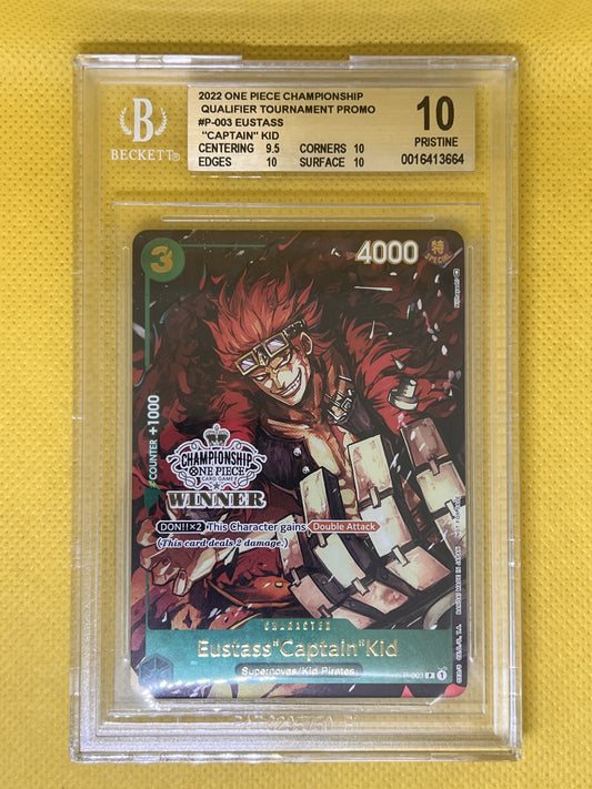 Eustass "Captain" Kid P-003 Store Championship Vol.2 Winner BGS 10