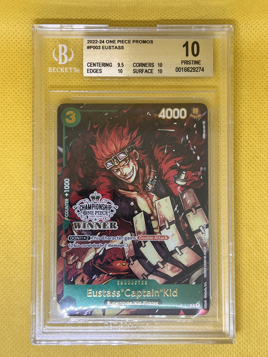 Eustass "Captain" Kid P-003 Store Championship Vol.2 Winner BGS 10