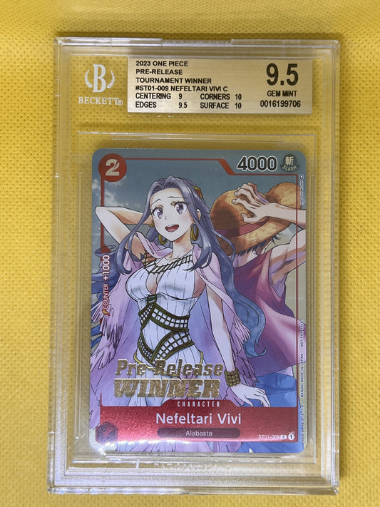 Nefeltari Vivi ST01-009 OP-03 Pre-Release Winner BGS 9.5