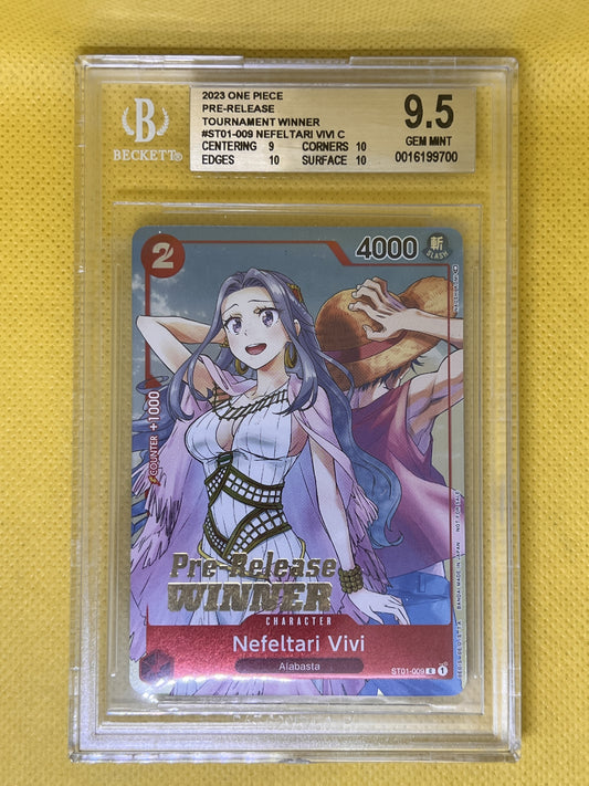 Nefeltari Vivi ST01-009 OP-03 Pre-Release Winner BGS 9.5