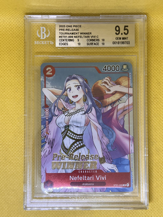 Nefeltari Vivi ST01-009 OP-03 Pre-Release Winner BGS 9.5