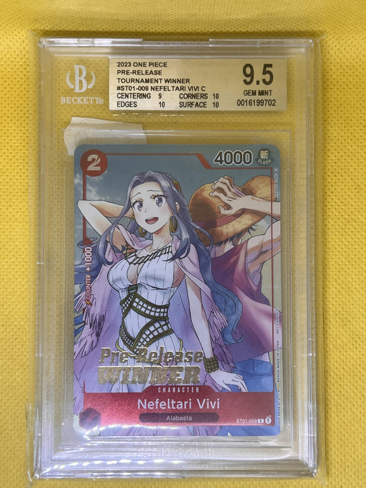 Nefeltari Vivi ST01-009 OP-03 Pre-Release Winner BGS 9.5